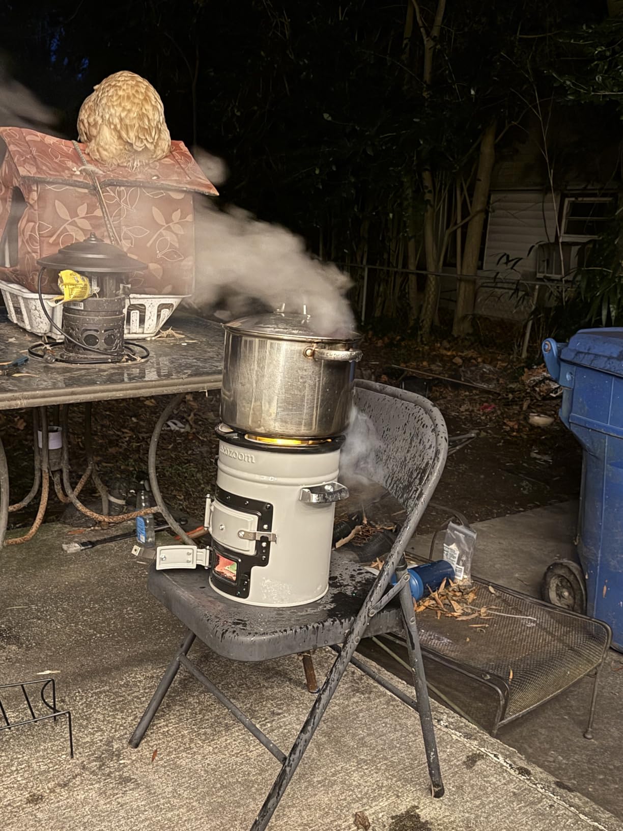 EcoZoom Rocket Stove – Heavy Duty Dual Fuel (Wood & Charcoal) Portable Camping & Emergency Stove, Insulated Body, Refractory Linings, Cast-Iron Cookware Compatible - Customer Photo 1