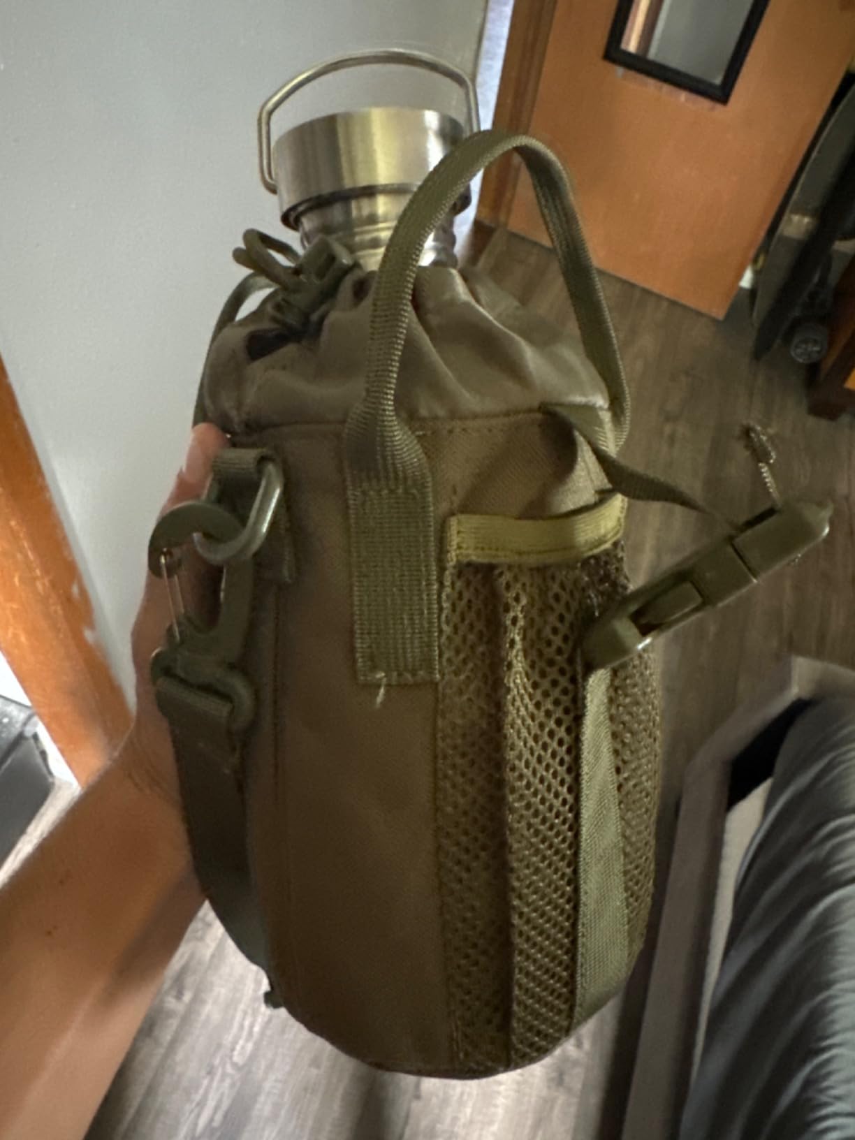 Canteen 42oz Single Wall Water Bottle with 24oz Nested Camping Cup and Carrier Bag, Stainless Steel, Bushcraft Gear, Wide Mouth Water Bottle, Survival Gear, Water Boiler, Self Reliance - Customer Photo 3