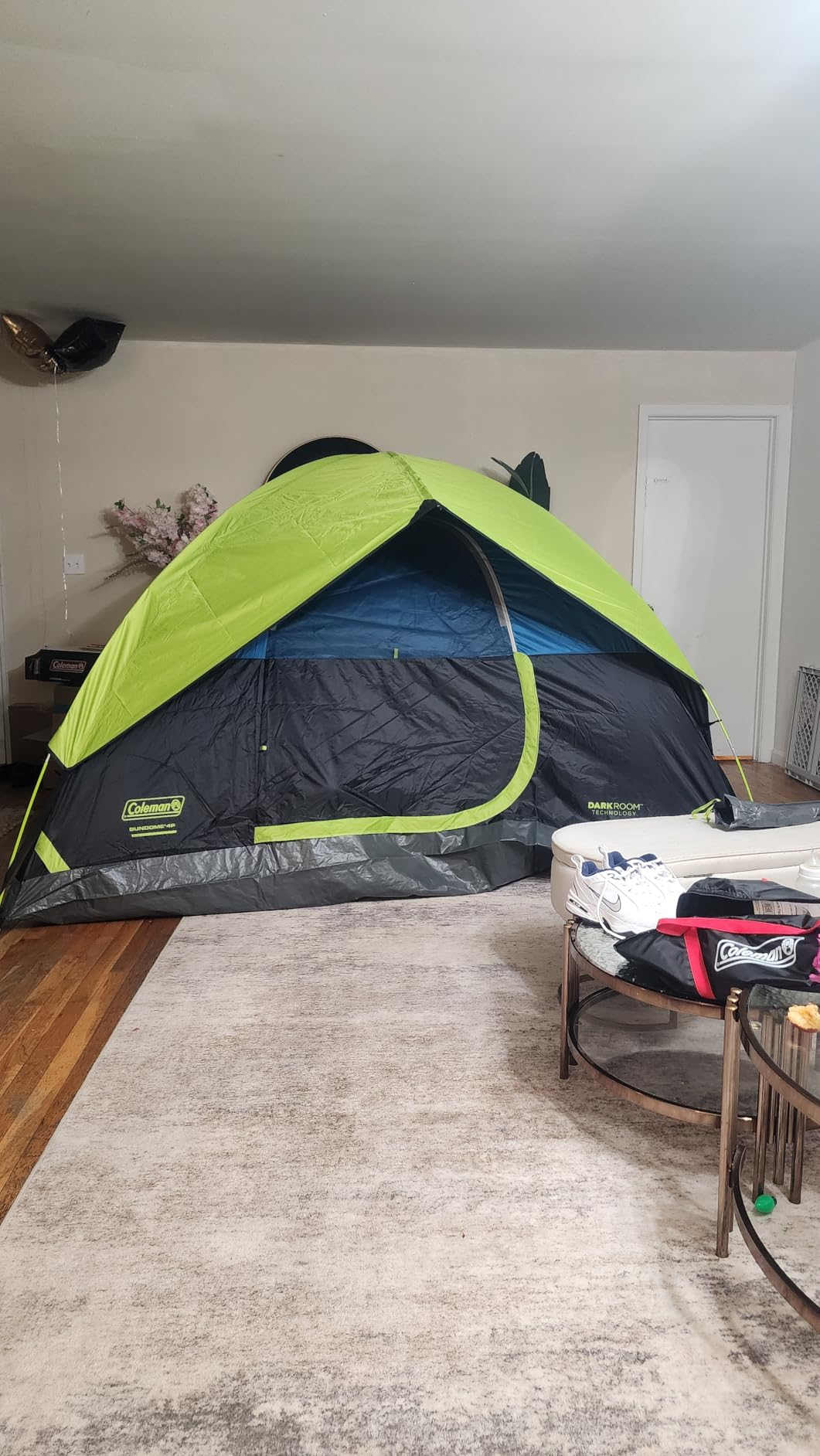Coleman Sundome Dark Room 4/6 Person Tent, Blocks 90% of Sunlight to Keep Inside Cool, Weatherproof Tent with Rainfly Sets Up in Minutes - Customer Photo 1