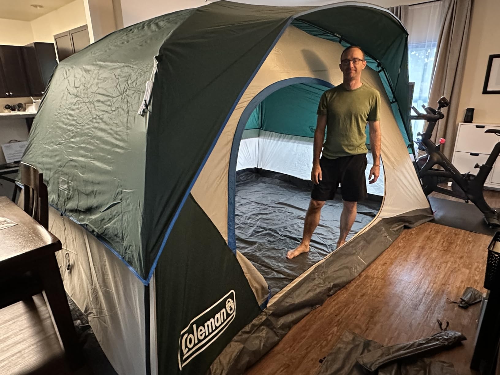 Coleman Skydome Tent with 5 Minute Setup, Weatherproof Tent with Rainfly & Carry Bag, 20% More Headroom - Customer Photo 1