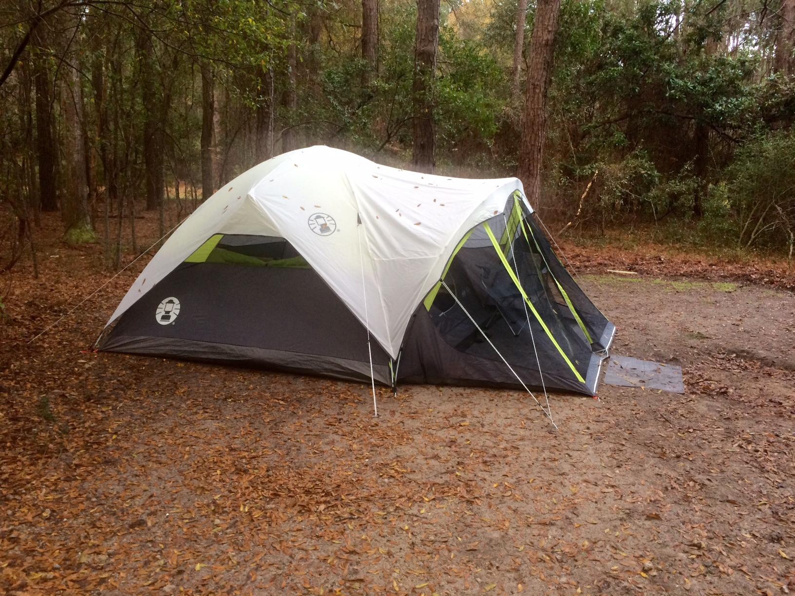 Coleman Steel Creek 6-Person Tent with Screened Porch & Integrated Rainfly, Weatherproof Tent with Screen Room Sets Up in Minutes, Fits Queen-Size Airbed - Customer Photo 1