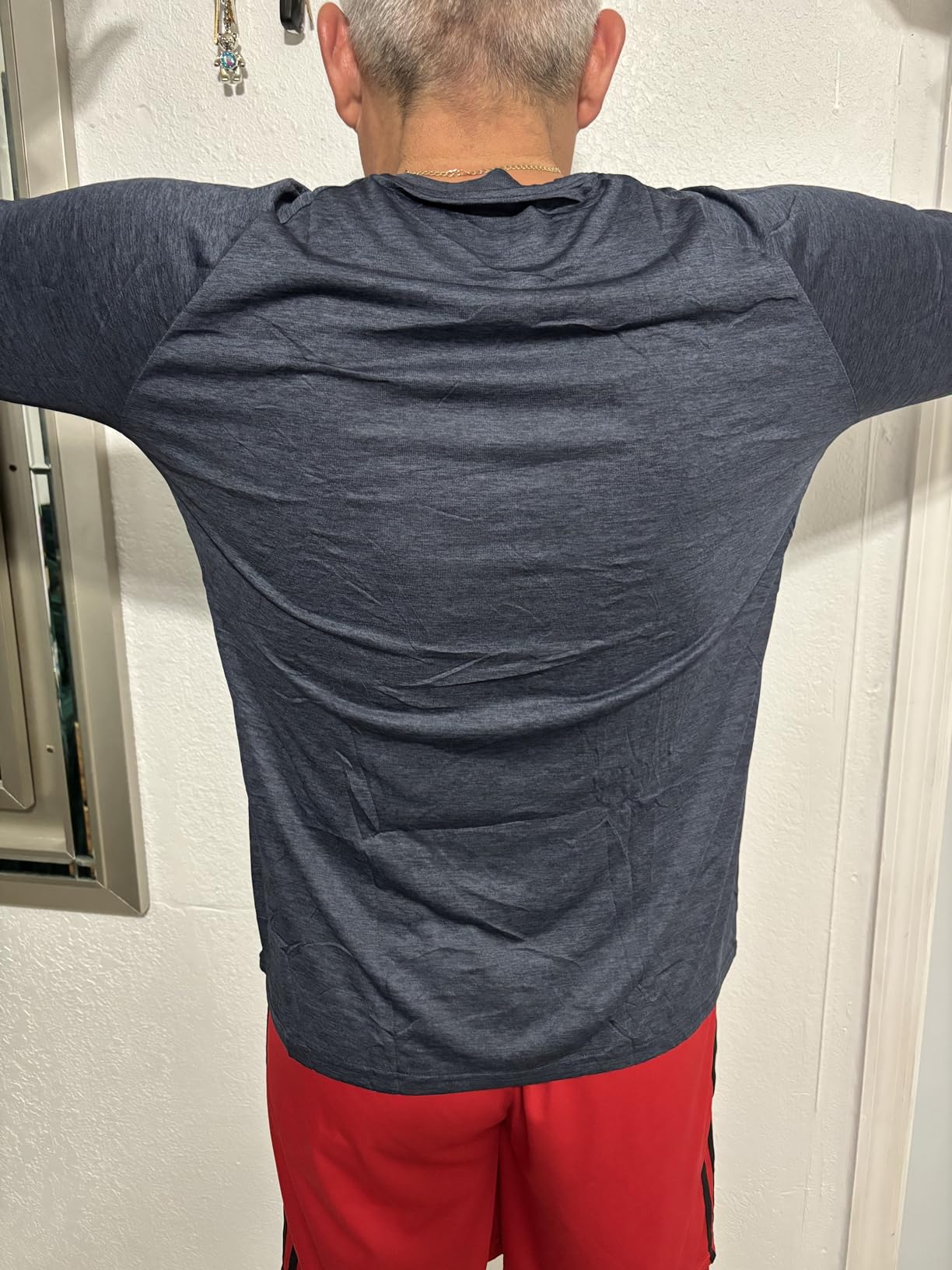 3 Pack Long Sleeve Shirts for Men - Quick Dry Moisture Wicking UV Sun Protection T-Shirts for Fishing Workout Athletic Gym - Customer Photo 5