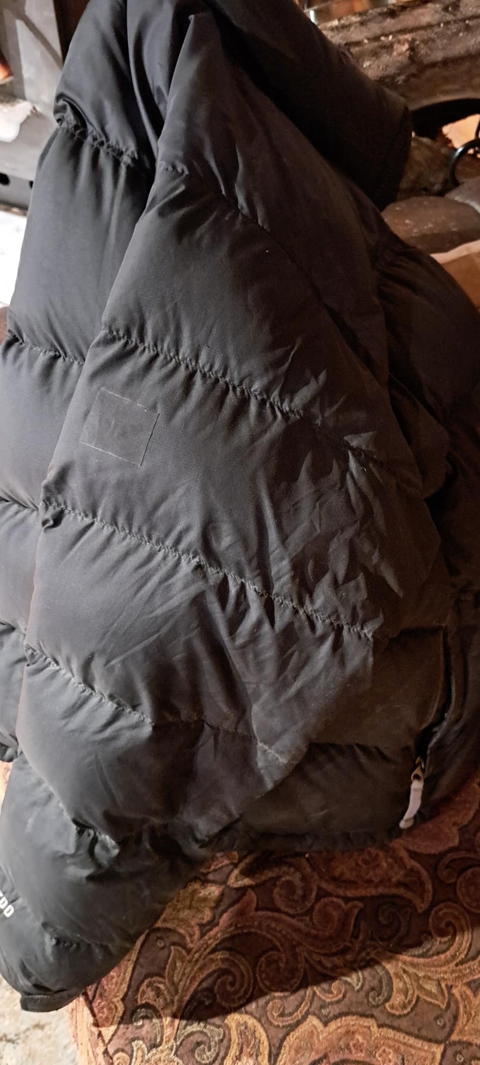 Cahomo 3x79 Inch Nylon Repair Patch Nylon Repair Tape Self Adhesive Fabric Tapes Outdoor Camping Gear Fabric kit for Tent, Umbrella, Down Jackets, Sleeping Bag, Knapsack (Black) - Customer Photo 1