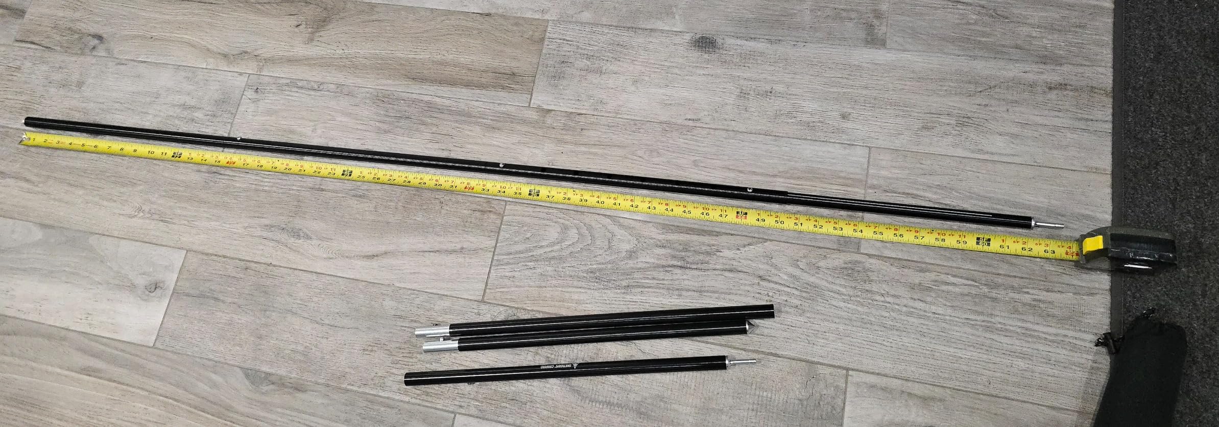 ONETIGRIS Upgraded Tent Poles – Set of 2 Adjustable Telescoping Tarp Poles, Aluminum Replacement Poles for Tent, Tarp, Canopy, Awning, Shelter, Heavy Duty Aluminum Alloy Camping Poles - Customer Photo 5