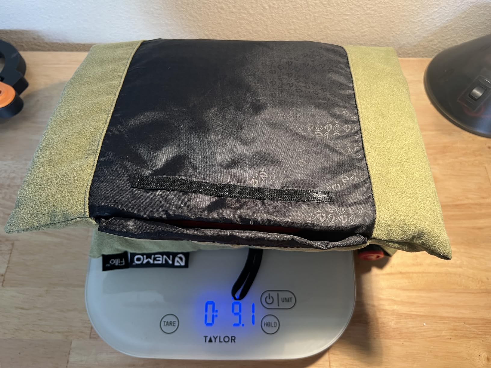 NEMO Equipment Fillo Backpacking & Camping Pillow - Black Pearl/Birch Bud - One Size - Customer Photo 2