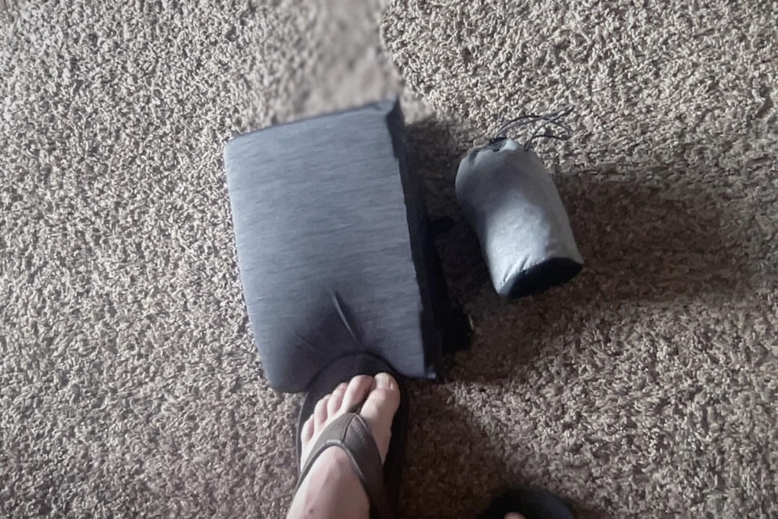 NEMO Equipment Fillo Backpacking & Camping Pillow - Black Pearl/Birch Bud - One Size - Customer Photo 4