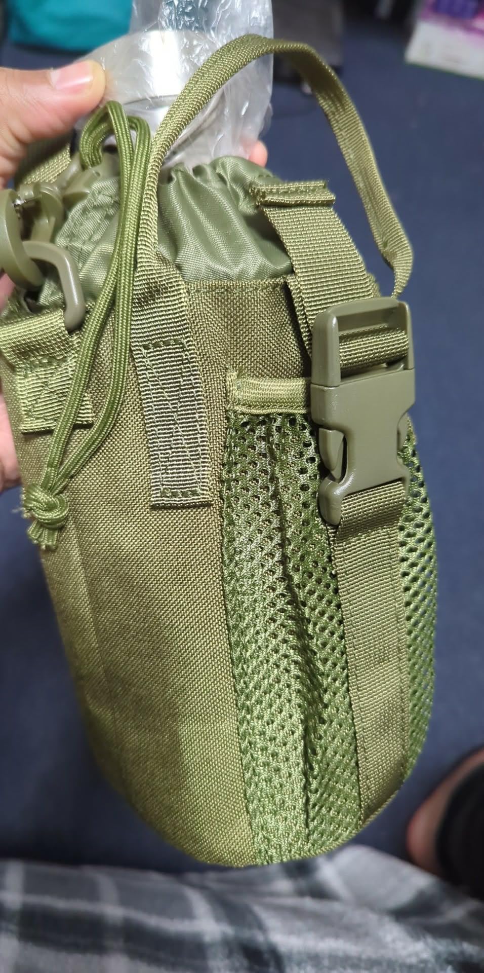 Survivor 3-in-1 Outdoor Canteen Kit - 42oz Single Wall Water Bottle with 24oz Nesting Camping Cup & Carrying Bag | 304 Stainless Steel | Wide Mouth Design | Outdoor Survival Bushcraft Gear - Customer Photo 1