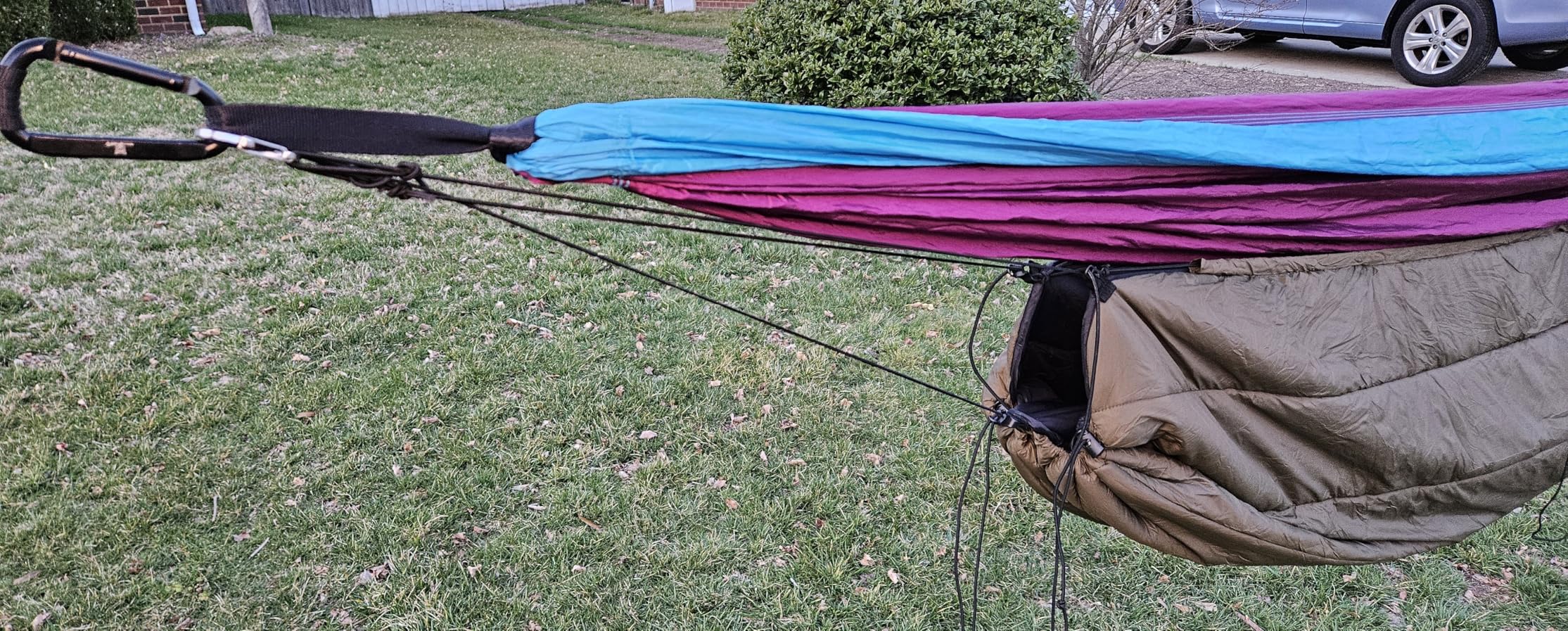 onewind Hammock Underquilt for Camping, Full Length and Lightweight Hammock Quilts with Insulation for Camping, Hiking, Backpacking, OD Green - Customer Photo 3