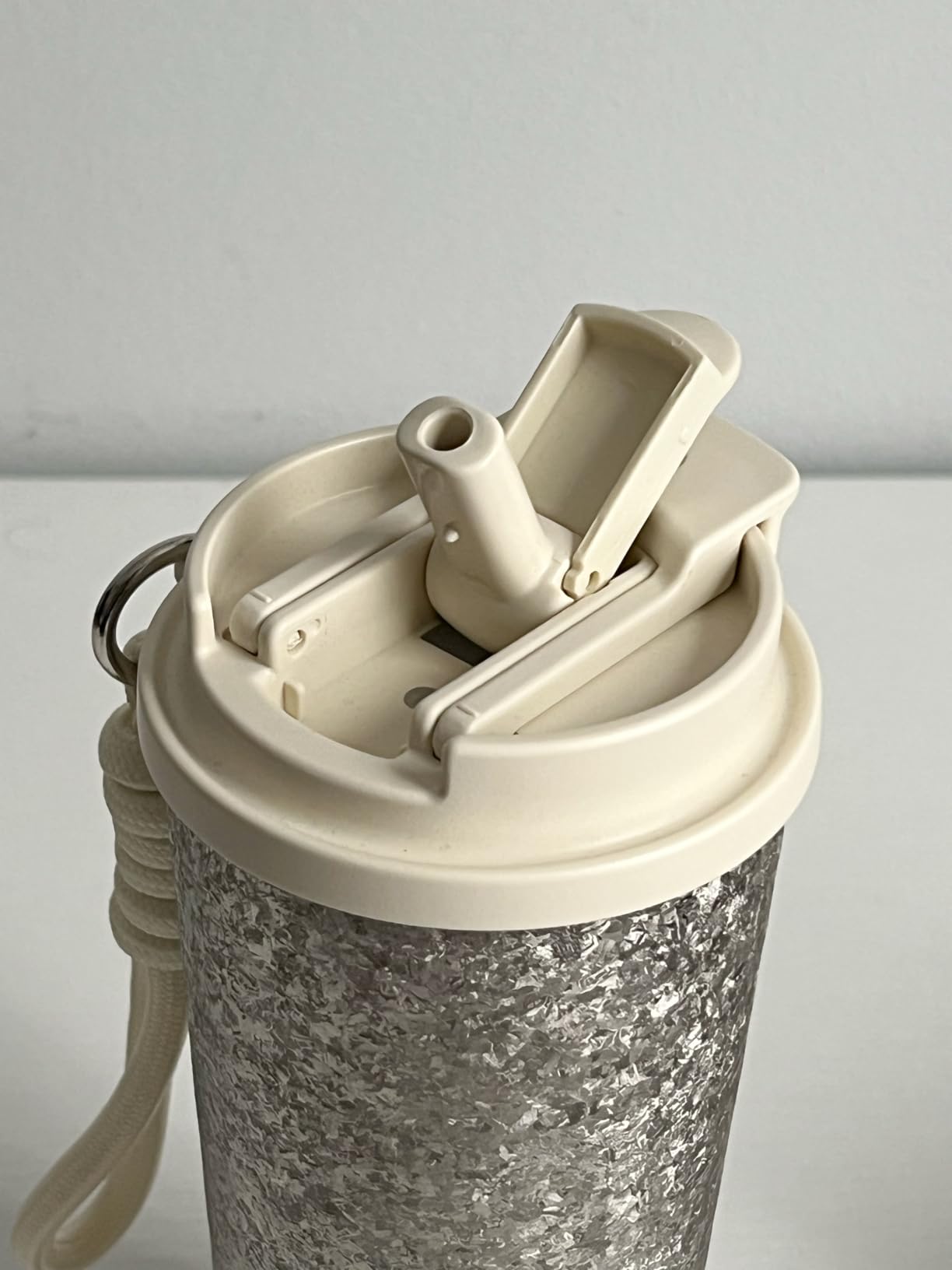 KOYASU Ti-Zero 16oz Titanium Water Bottle [Glacial Blue] - Crystal Ice Finish. Double-Wall Vacuum Insulated Sport Mug. Fits Car Cup Holder, Sweat-Proof & Leak-Proof for Road Trips - Customer Photo 5