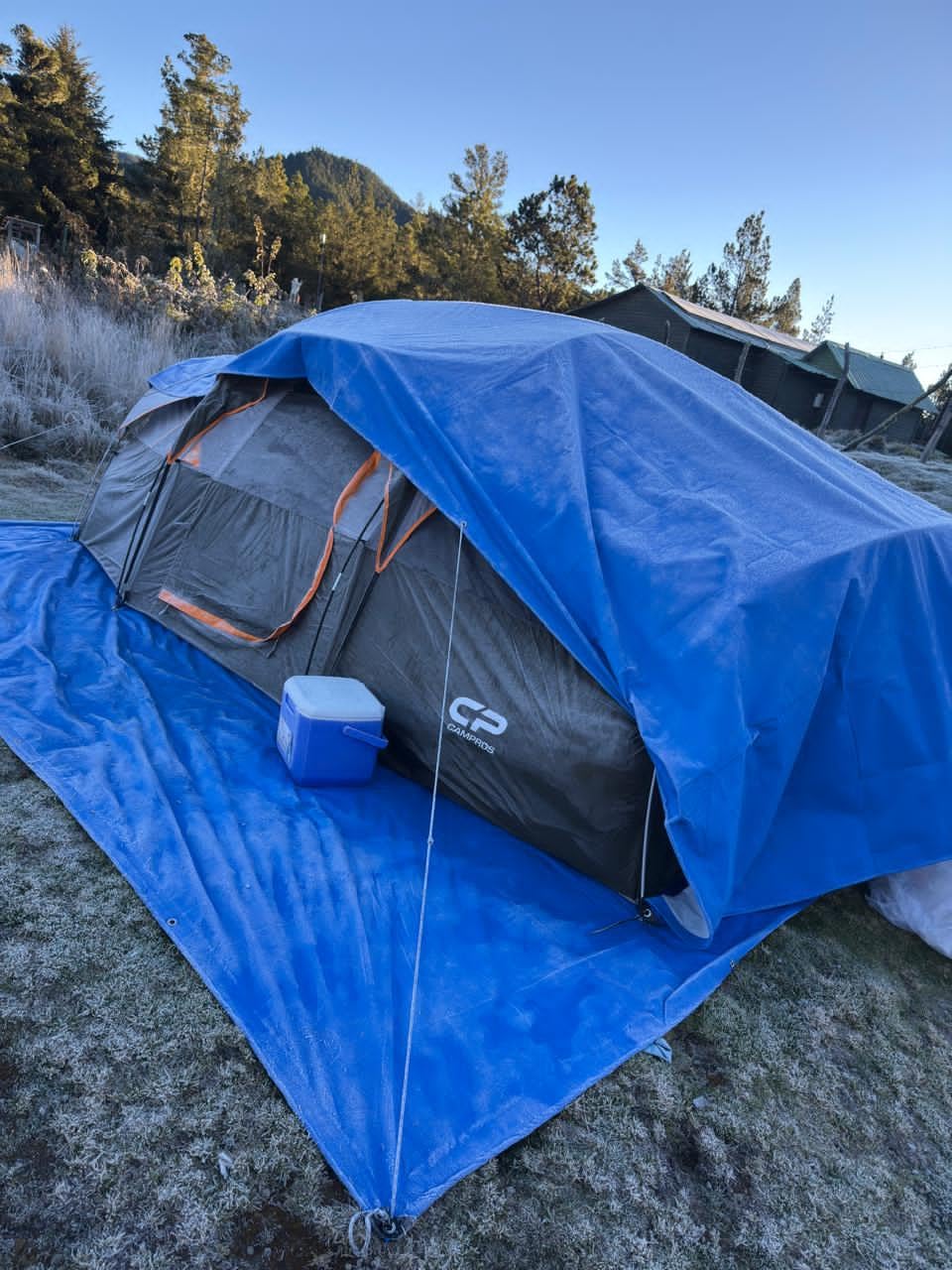 CAMPROS CP Tent 8 Person Camping Tents, Weather Resistant Family Tent, 5 Large Mesh Windows, Double Layer, Divided Curtain for Separated Room, Portable with Carry Bag - Customer Photo 1