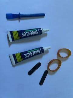 Shoe Glue, Professional Grade Flexible Shoe Repair Adhesive - Extra Strong, Clear, Waterproof - Repairs Soles, Heels, Patches Small Holes, Works on Leather, Rubber, Vinyl, Canvas - 20ml x 2 PCS - Customer Photo 1