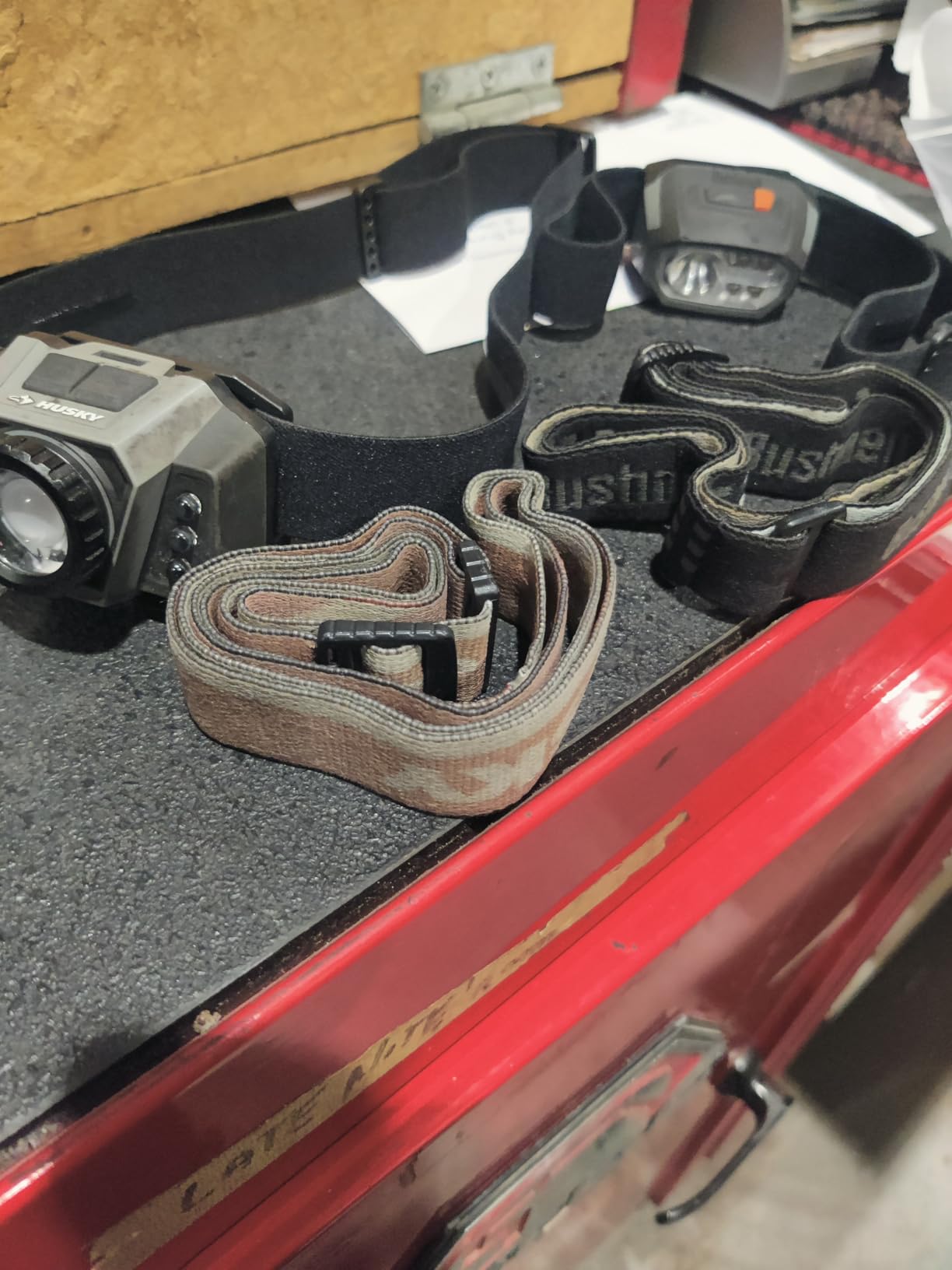 Elastic Headlamp Strap Replacement Headband, fit for Most Headlamps Black Diamond Petzl Princeton Tec Energizer Pelican Fenix Streamlight Headlamps 1Width Comfortable Band - 2PACK - Customer Photo 2