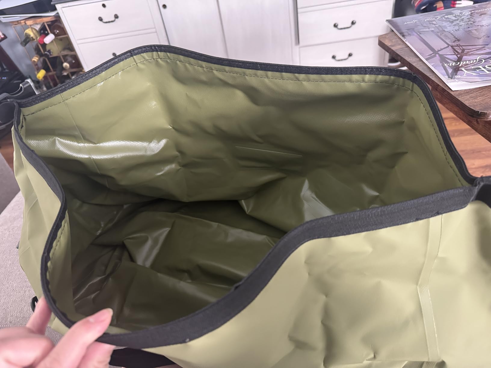 HEETA Waterproof Duffel Bag Motorcycle Dry Bag Backpack, 60L/80L Extra Large Rolltop Travel Duffle Bags with Straps & Handles for Kayaking Rafting Boating Canoeing Camping Gym Beach Cruise Ship - Customer Photo 2