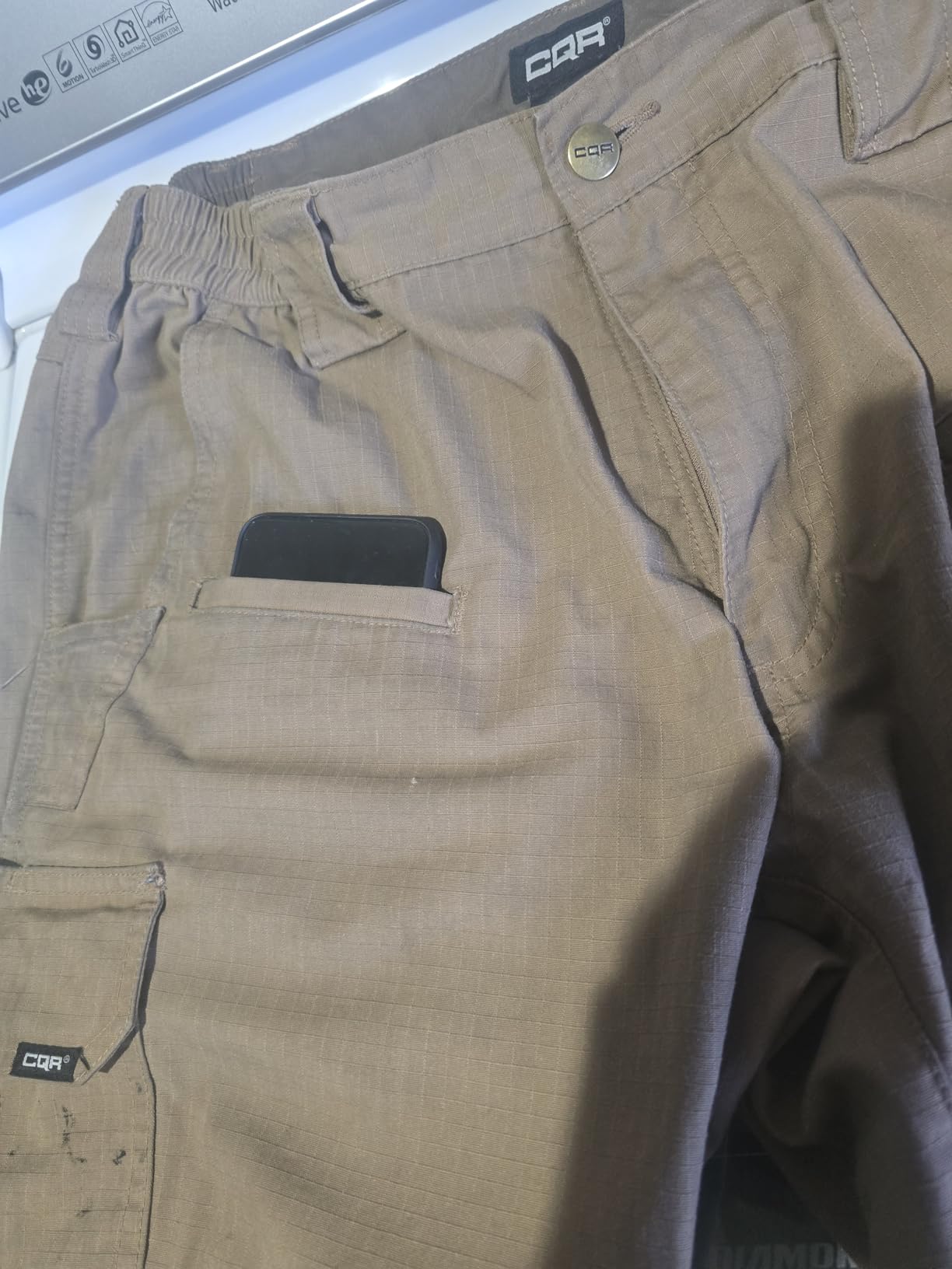 CQR Men's Tactical Pants, Water Resistant Ripstop Cargo Pants, Lightweight EDC Work Hiking Pants, Outdoor Apparel - Customer Photo 1