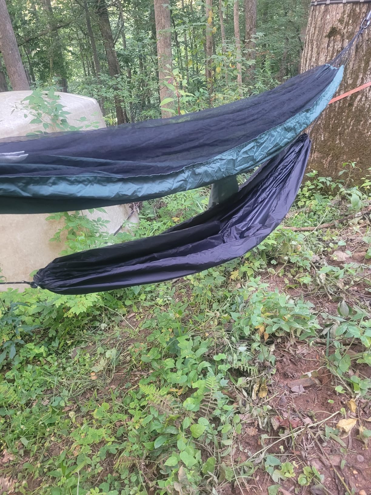 Compact Storage Organizer for Camping Hammocks, Waterproof Camping Gear Storage, Portable Hammock Accessory for Hiking, Backpacking - Customer Photo 1