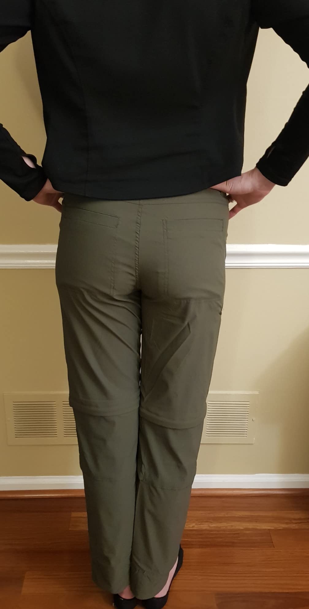 Womens Hiking Pants Convertible Quick Dry Stretch Lightweight Zip Off Outdoor Safari Pants with Cargo Pockets - Customer Photo 1