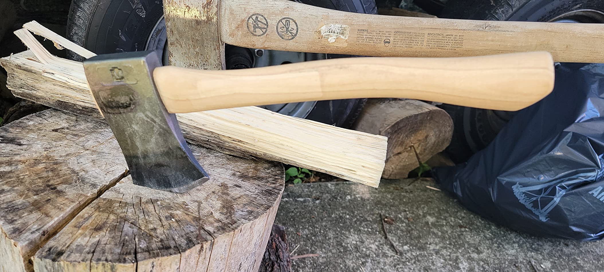 COUNCIL TOOL Leather Mask - Hatchet Natural (Tan) Leather Sheath, Made in The USA - AM-SHEATH22 - Customer Photo 2