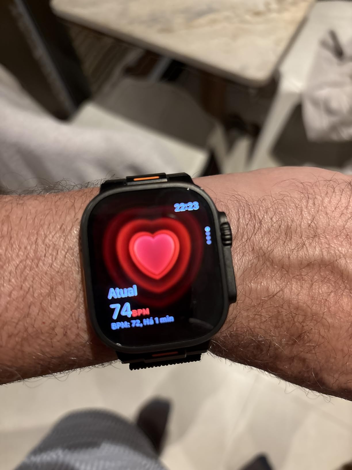 Apple Watch Ultra 3 [GPS + Cellular 49mm] Running & Multisport Smartwatch with Rugged Titanium Case with Black Titanium Milanese Loop - M. Satellite Communications, Advanced Health & Fitness Tracking - Customer Photo 1