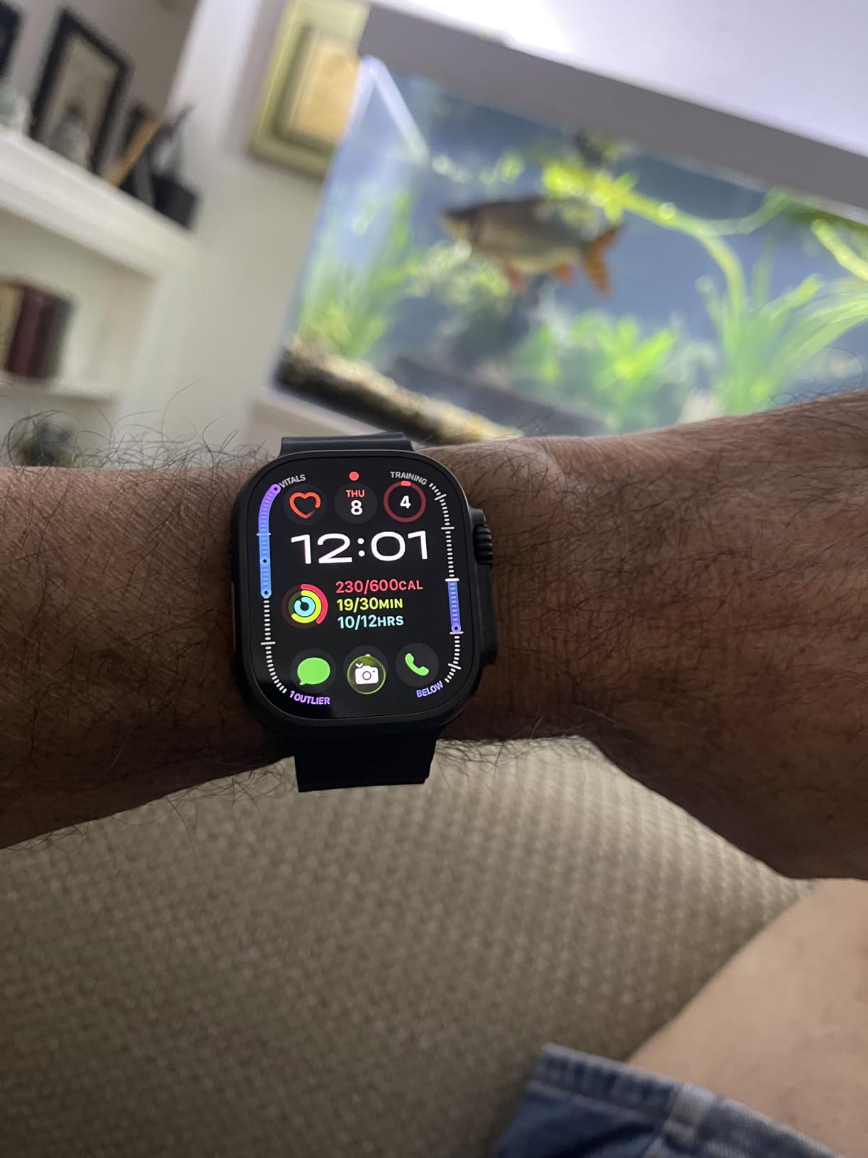 Apple Watch Ultra 3 [GPS + Cellular 49mm] Running & Multisport Smartwatch with Rugged Titanium Case with Black Titanium Milanese Loop - M. Satellite Communications, Advanced Health & Fitness Tracking - Customer Photo 5