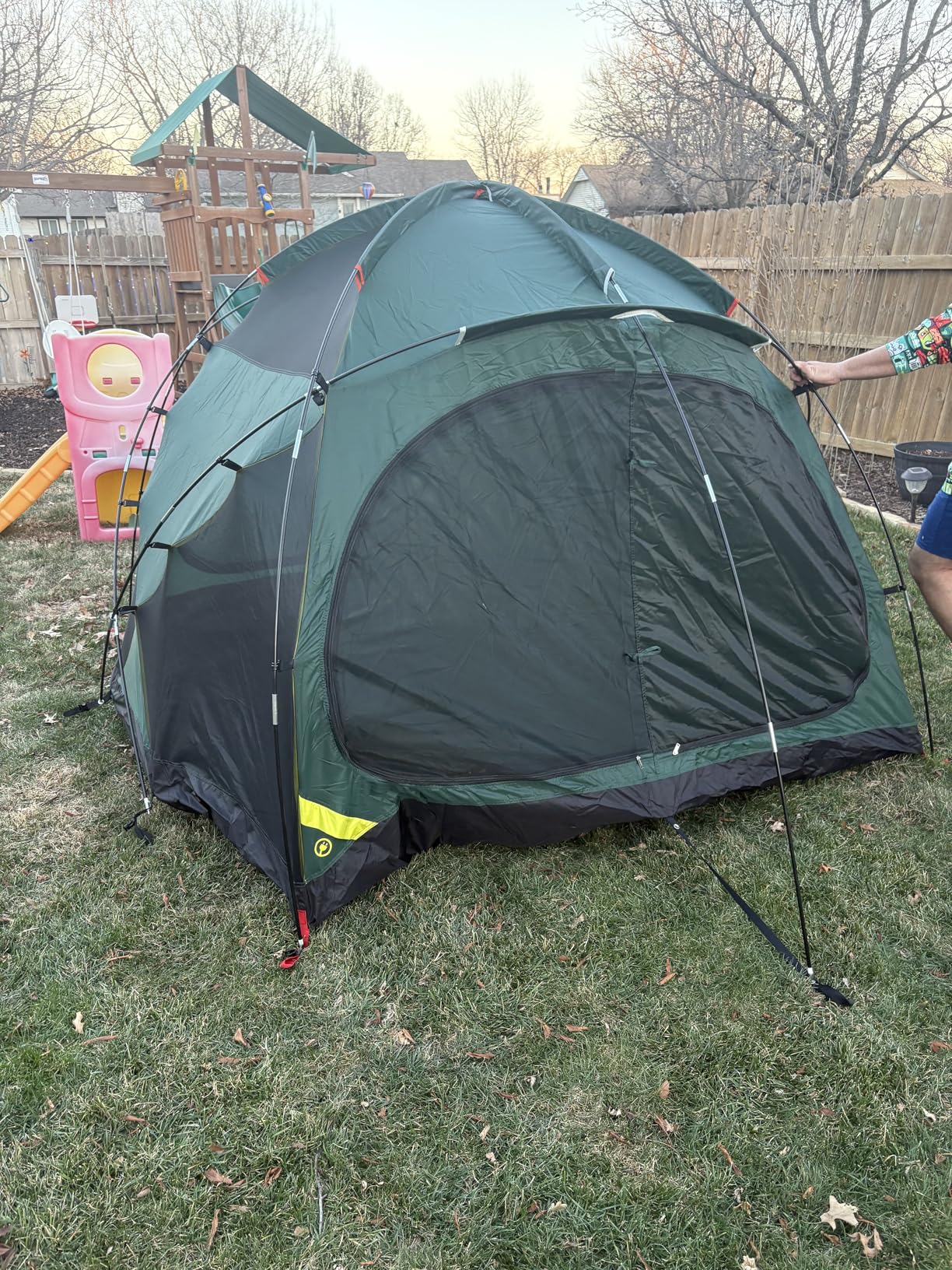 EchoSmile Tents for Camping, Waterproof Windproof Tent with Multi-Pole, 3-5 Person Spacious Dome Tent with Expandable Space for Shoes, Packs & Wet Items, Easy Setup Tent for Camping & Hiking Customer Review EchoSmile Tents for Camping, Waterproof Windproof Tent with Multi-Pole, 3-5 Person Spacious Dome Tent with Expandable Space for Shoes, Packs & Wet Items, Easy Setup Tent for Camping & Hiking - Customer Photo 3