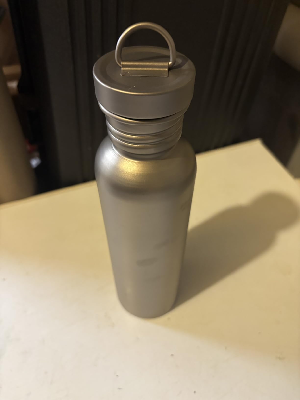 750ml Titanium Water Bottle, Ultralight Pure Titanium Sports Flask, Leakproof Design for Biking, Outdoor Fitness, Camping & Hiking - Customer Photo 1