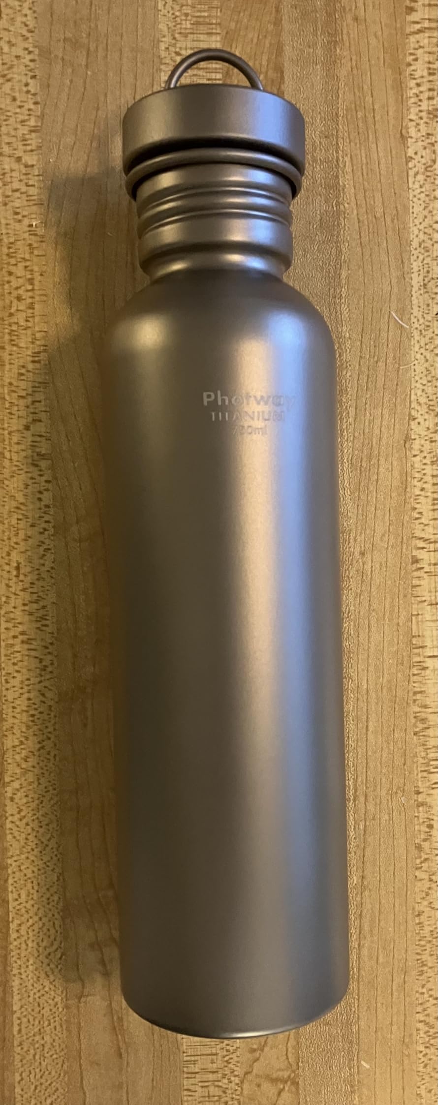 750ml Titanium Water Bottle, Ultralight Pure Titanium Sports Flask, Leakproof Design for Biking, Outdoor Fitness, Camping & Hiking - Customer Photo 5