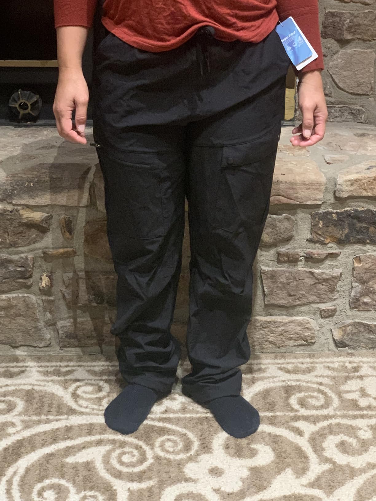 Libin Women's Hiking Pants Lightweight Quick Dry Water Resistant Cargo Pants Outdoor Casual Travel with 5 Pockets - Customer Photo 1