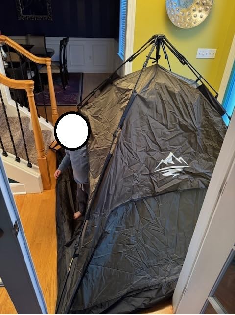 2-3 Person Camping Tent, Instant Pop Up Tents for Camping - 40s Automatic Easy Setup Tent with Rainfly, Double-Layer 3500mm Waterproof & Windproof Instant Tents for Hiking Backpacking - Customer Photo 5